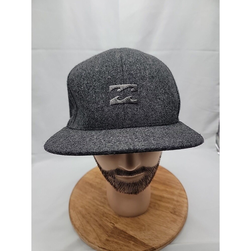 Billabong Wool Blend Baseball Cap  Charchol Grey Snapback Men OSFA